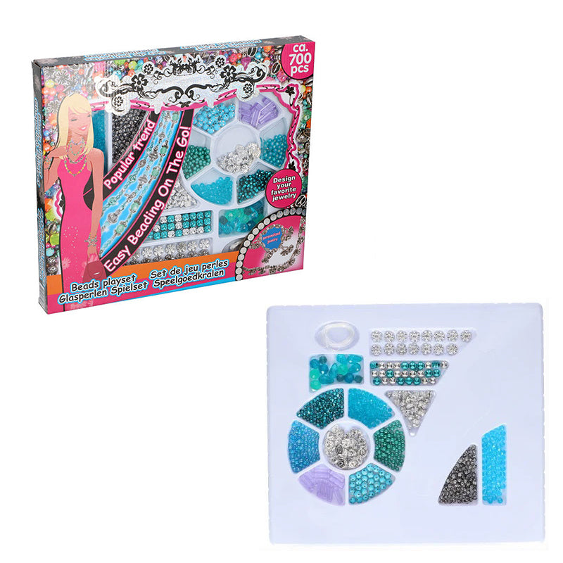 Set margele decorative Eddy Toys 700 piese pentru bijuterii