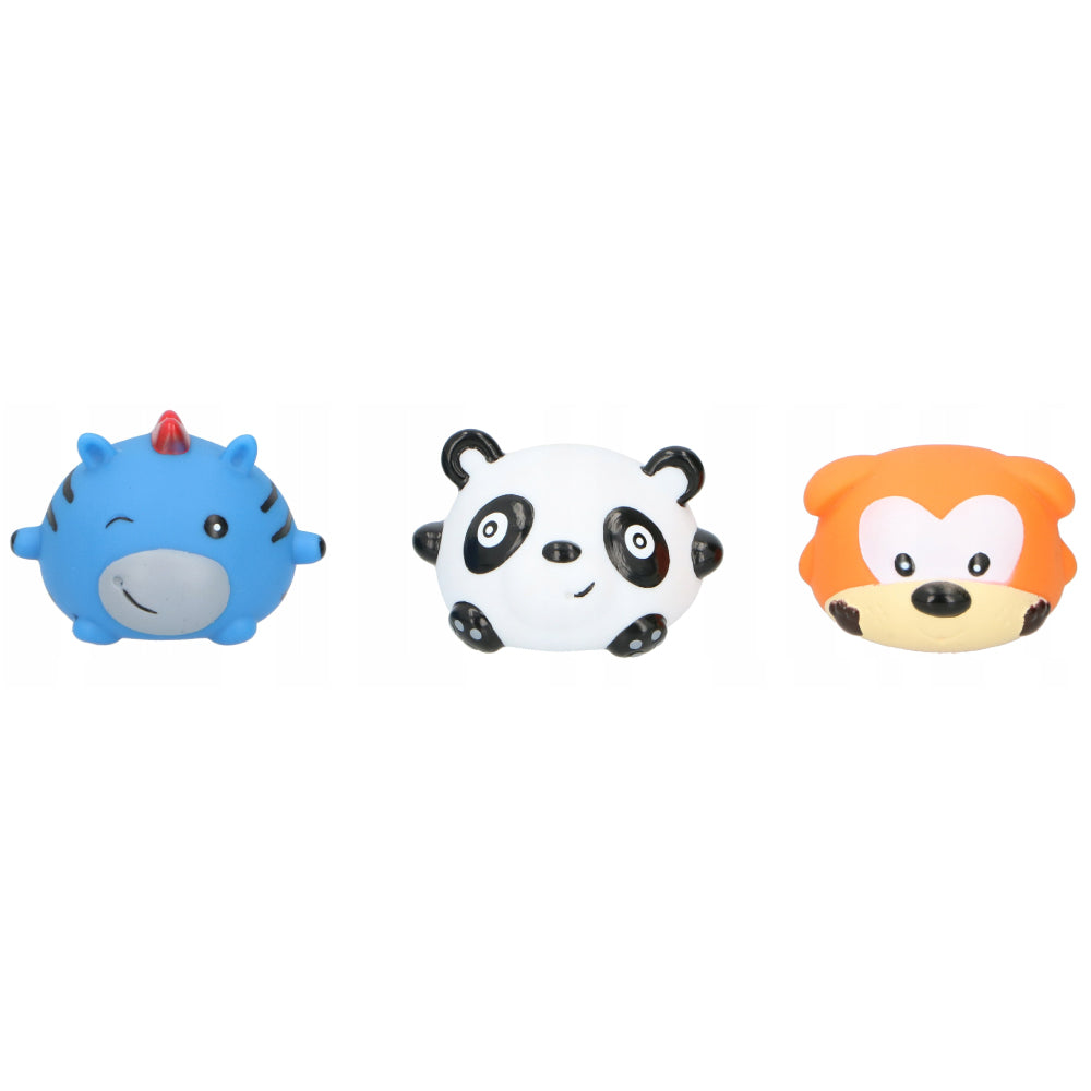 Set 3 jucarii de baie Eddy Toys, Panda, Catel, Zebra