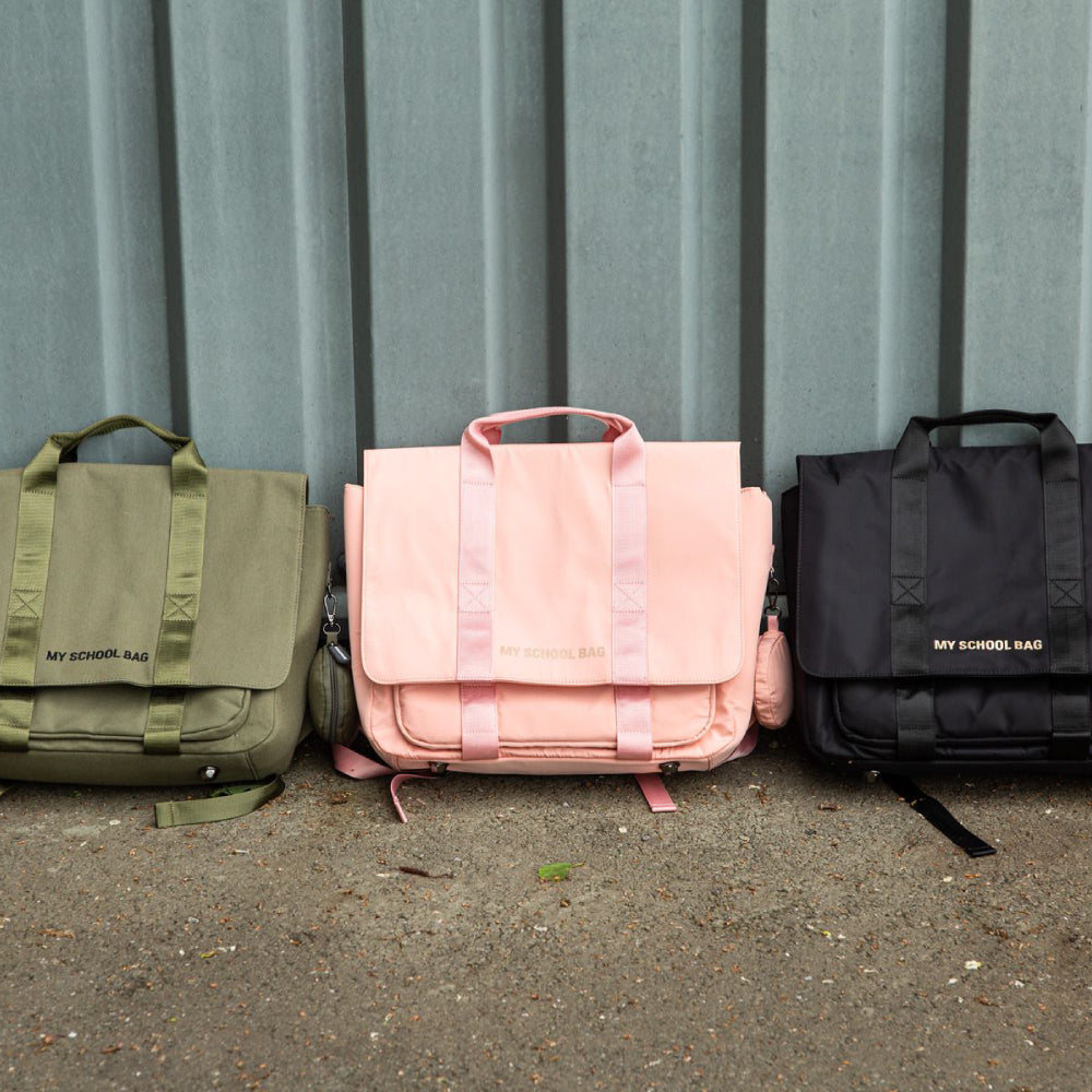 Ghiozdan Childhome My School Bag Negru