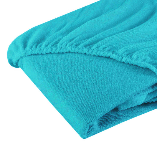 Cearsaf cu elastic din frotir Turcoaz 120 60 cm