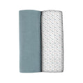 Set 2 museline Beaba din bumbac organic 120x120 cm