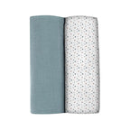 Set 2 museline Beaba din bumbac organic 120x120 cm