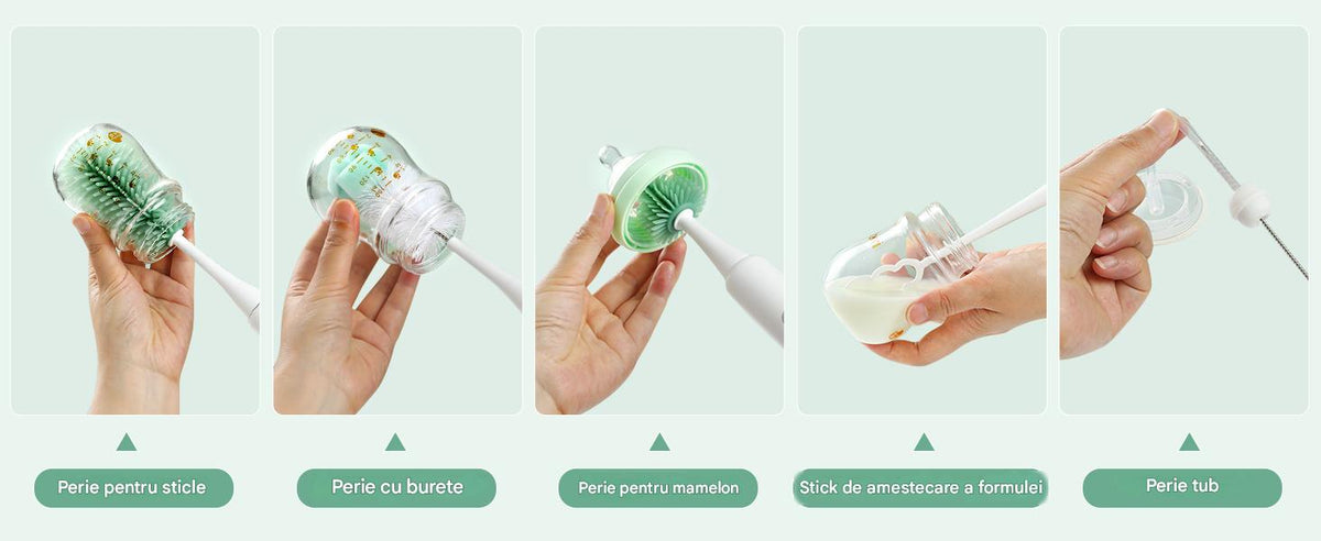 Perie electrica biberoane Momcozy 7 in 1