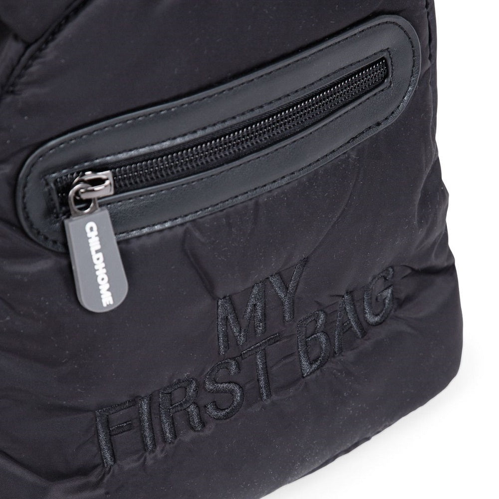 Rucsac pentru copii matlasat Childhome My First Bag Negru