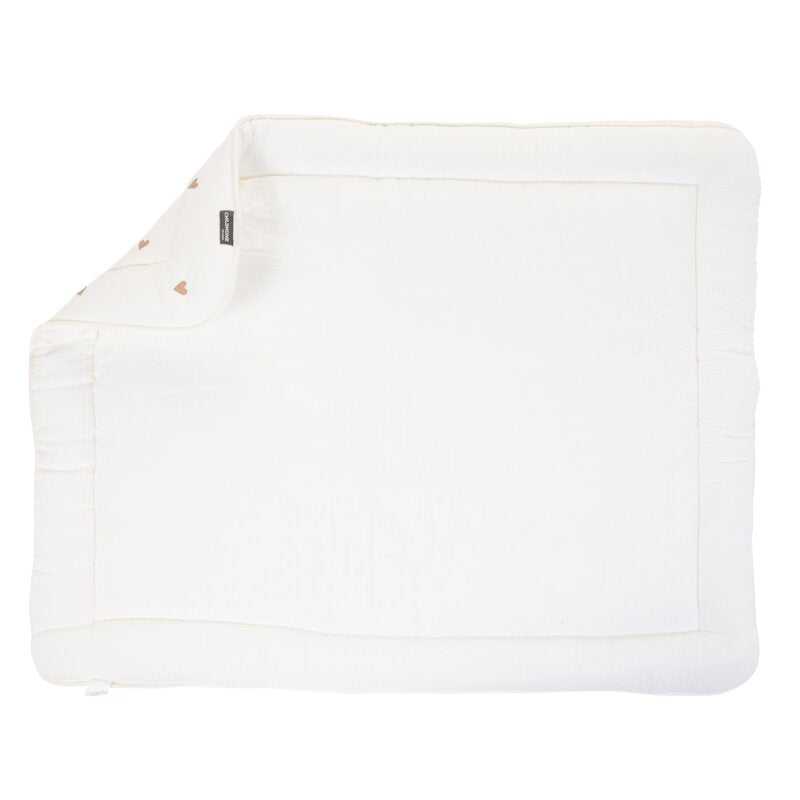 Salteluta de joaca Childhome 75x95 cm Jerse Muselina, Inimioare