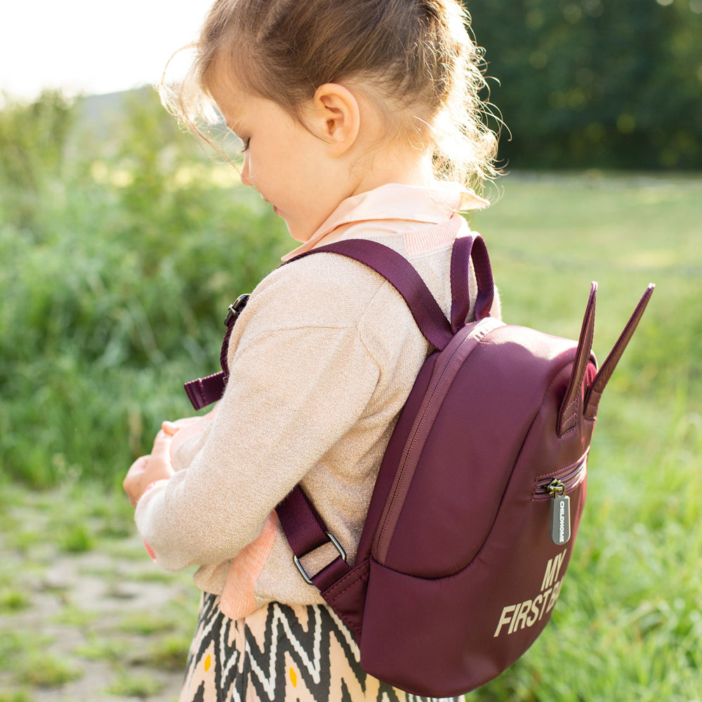 Rucsac pentru copii Childhome My First Bag Visiniu