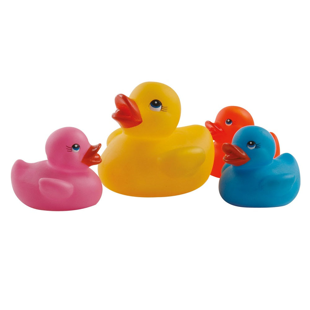Set 4 ratuste de baie Eddy Toys din PVC in culori diferite