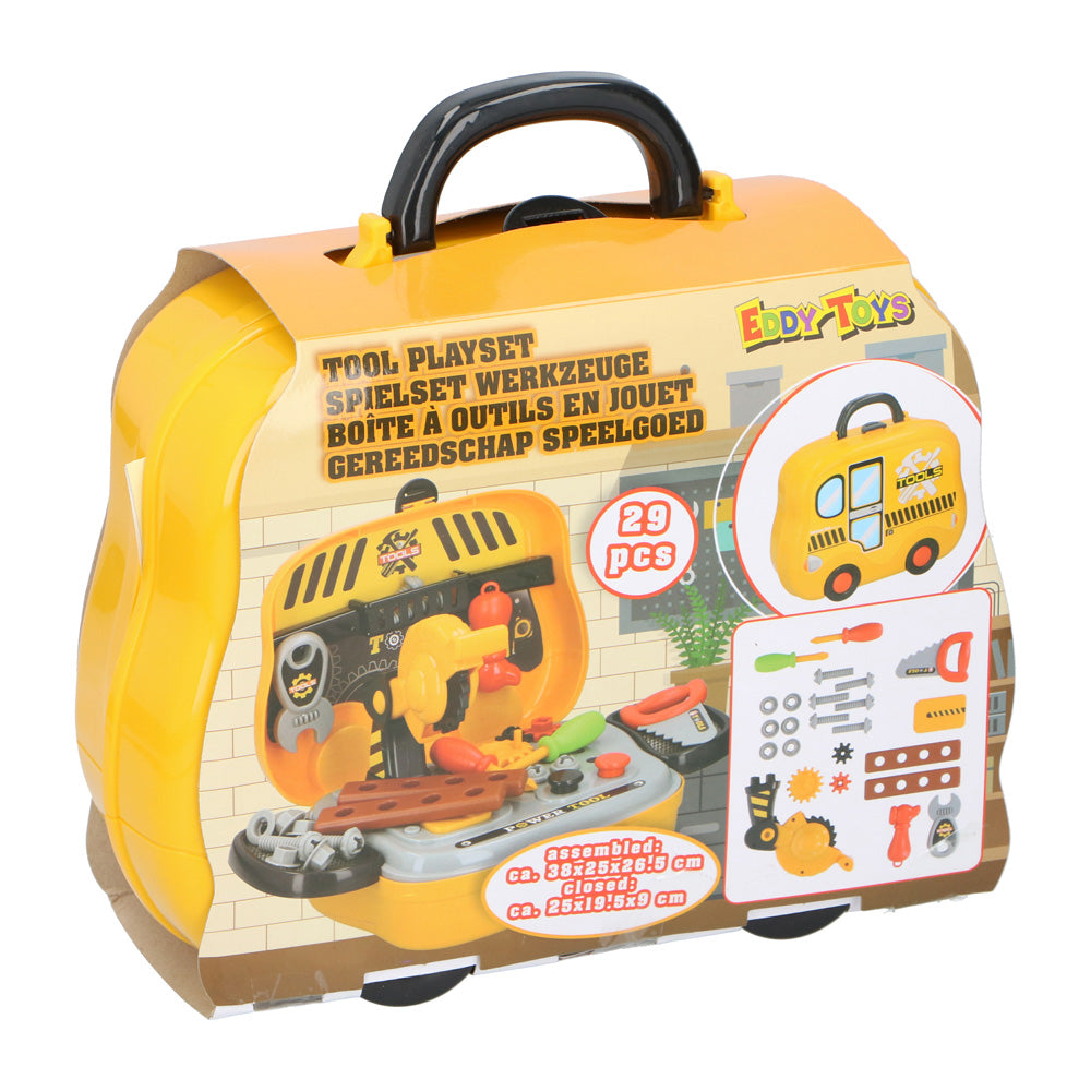 Trusa de scule mecanic Eddy Toys 29 piese cu geanta