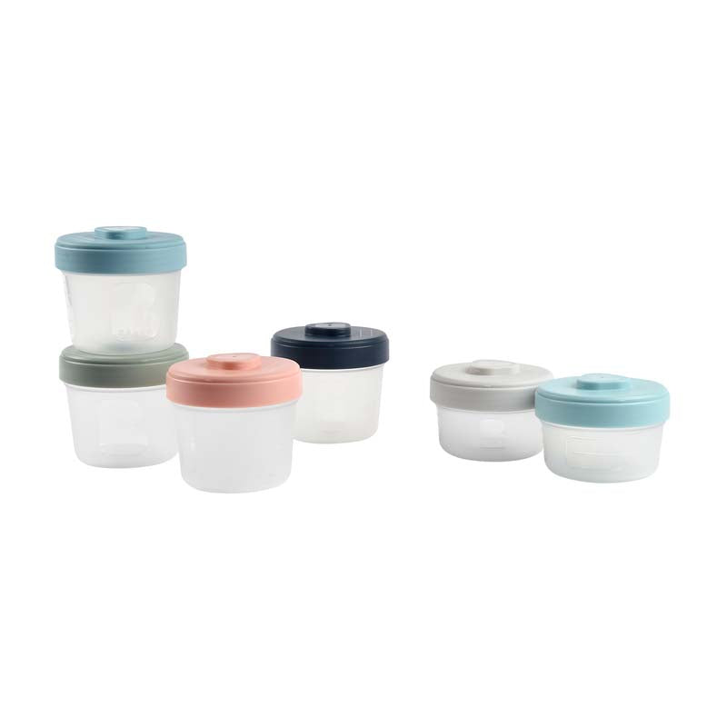 Set 6 recipiente pentru hrana Beaba 2 x 90 ml, 4 x 150 ml