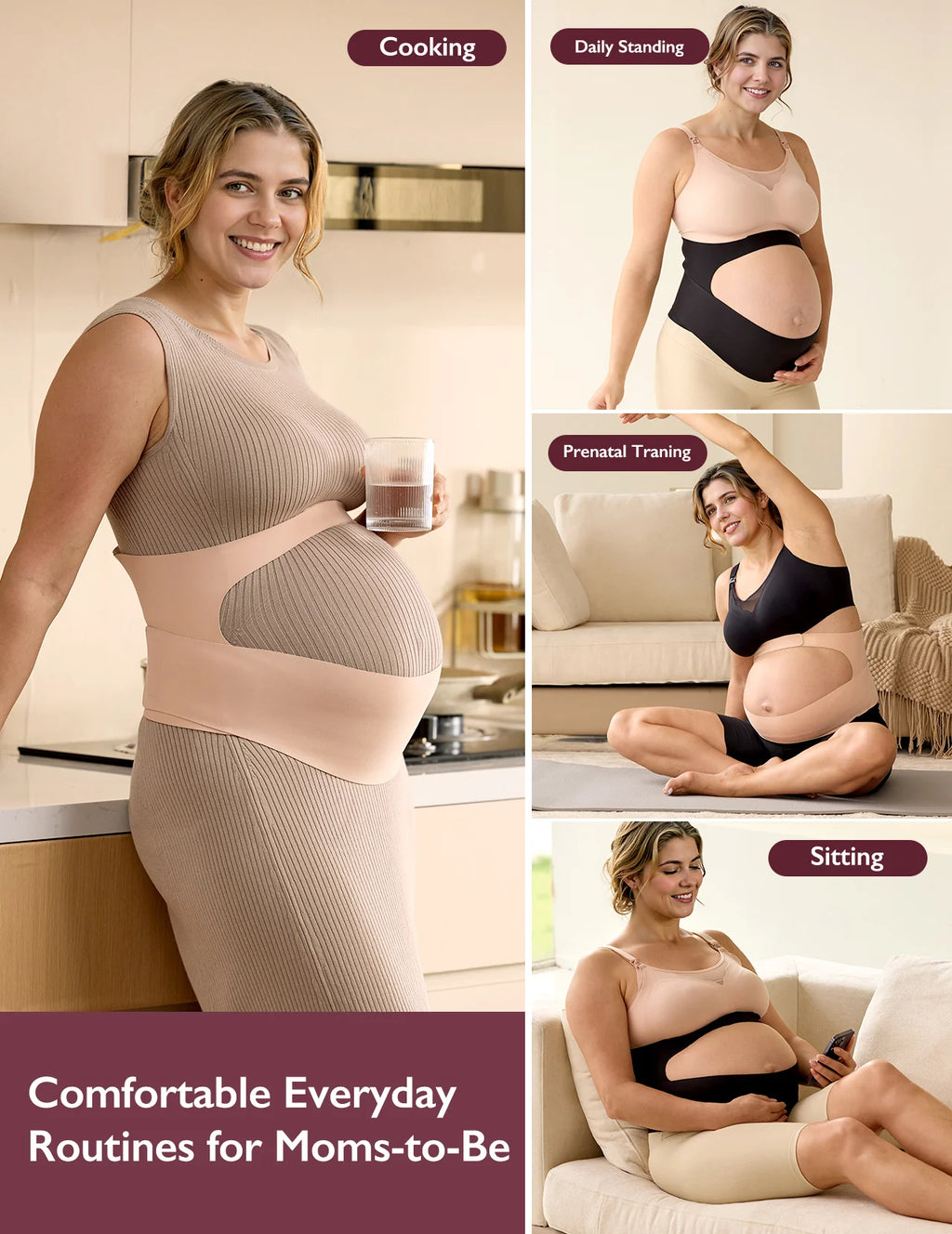 Centura abdominala gravide Momcozy BumpEase