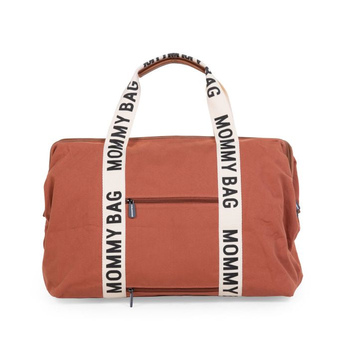 Geanta de infasat Childhome Mommy Bag Signature Ruginiu