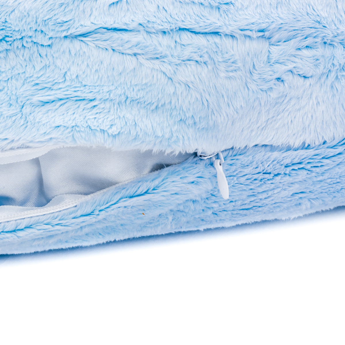 Husă blănită pentru pernă de alăptare Fiki Miki Mis Mat 72 cm, bleu - imagine 2