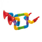 Set muzical Quercetti Super Saxoflaut, 24 piese – instrument cu mai multe capete de trompetă