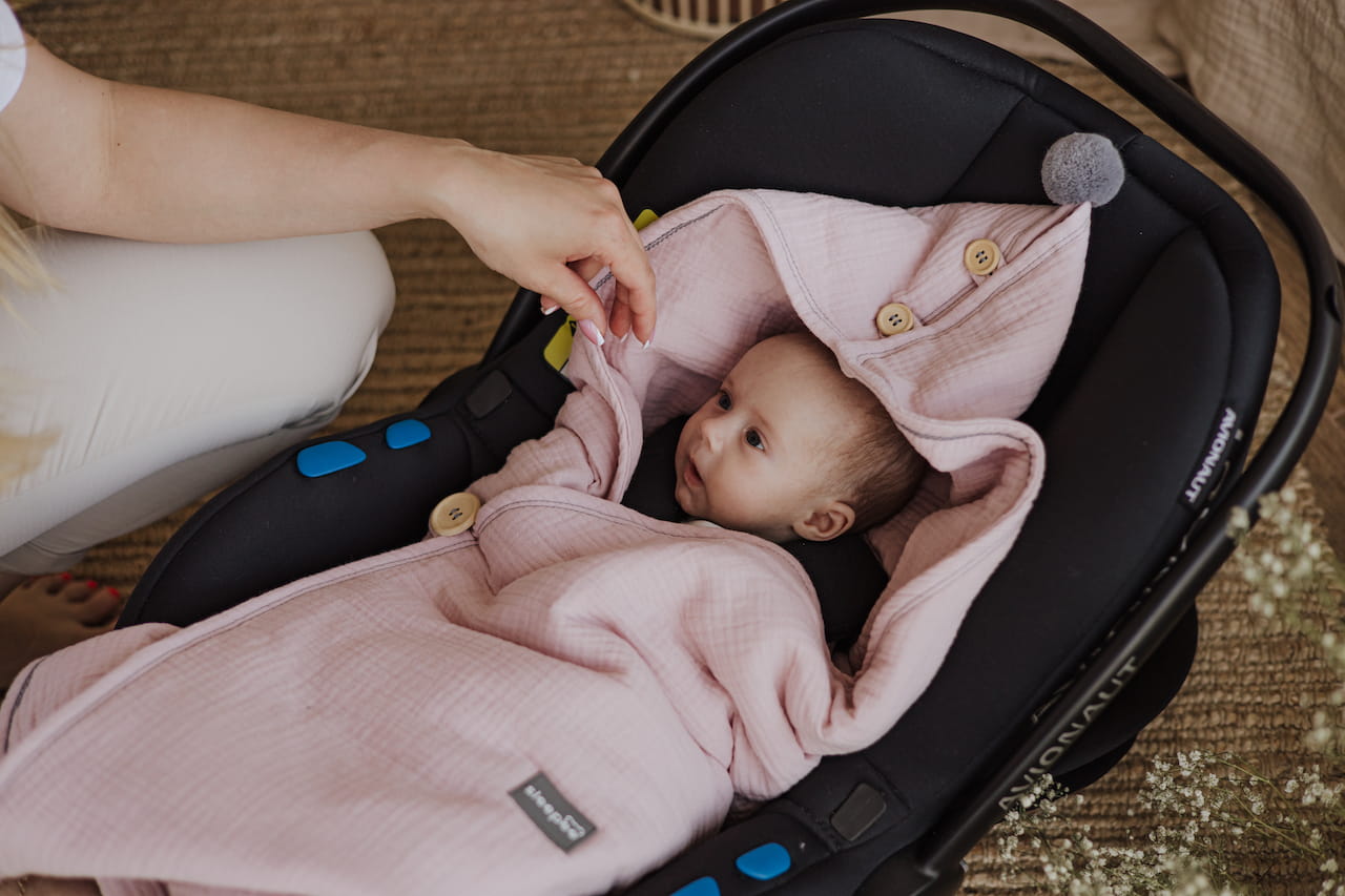 Paturica universala pentru scoica auto Bumbac Muselina 1.5 Tog Sleepee