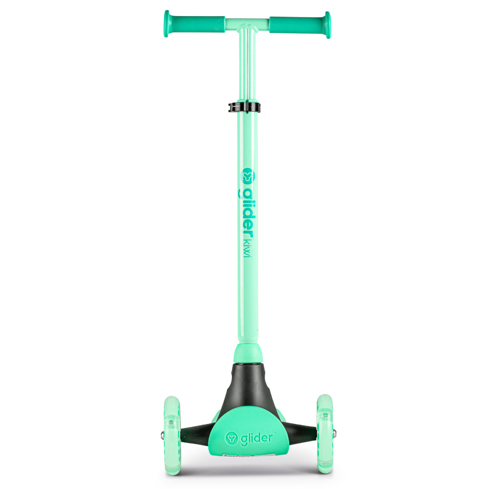 Trotineta cu 3 roti Yvolution Y Glider Kiwi cu LED 3-8 ani