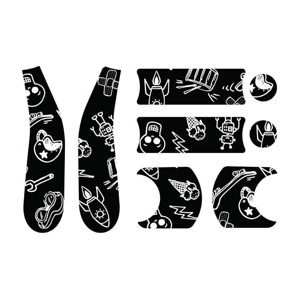 Set stickere Doona Liki Trike Flames BW Cool Sketch