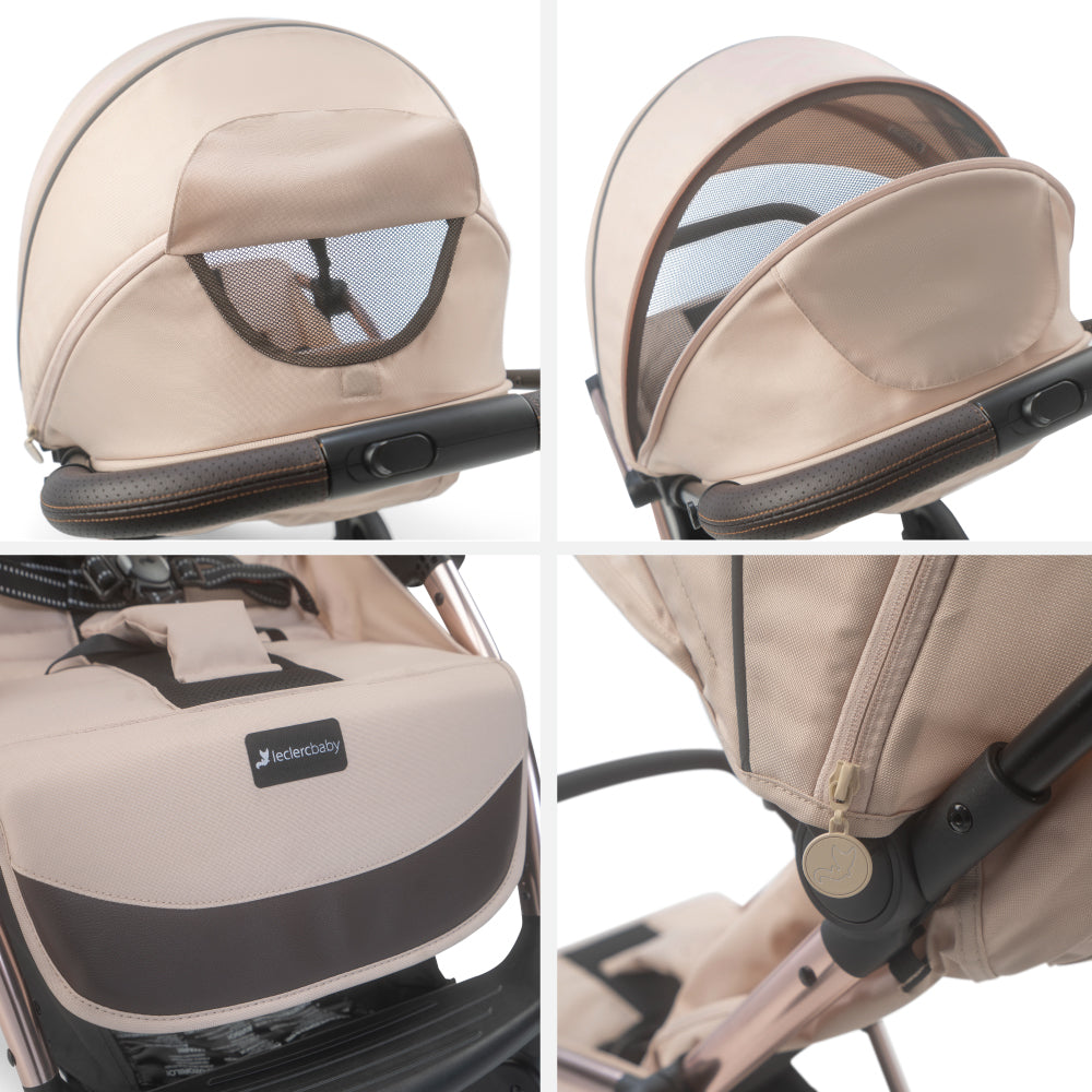 Carucior Leclerc Influencer XL Sand Chocolate