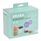 Set 6 recipiente pentru hrana Beaba 2 x 90 ml, 4 x 150 ml