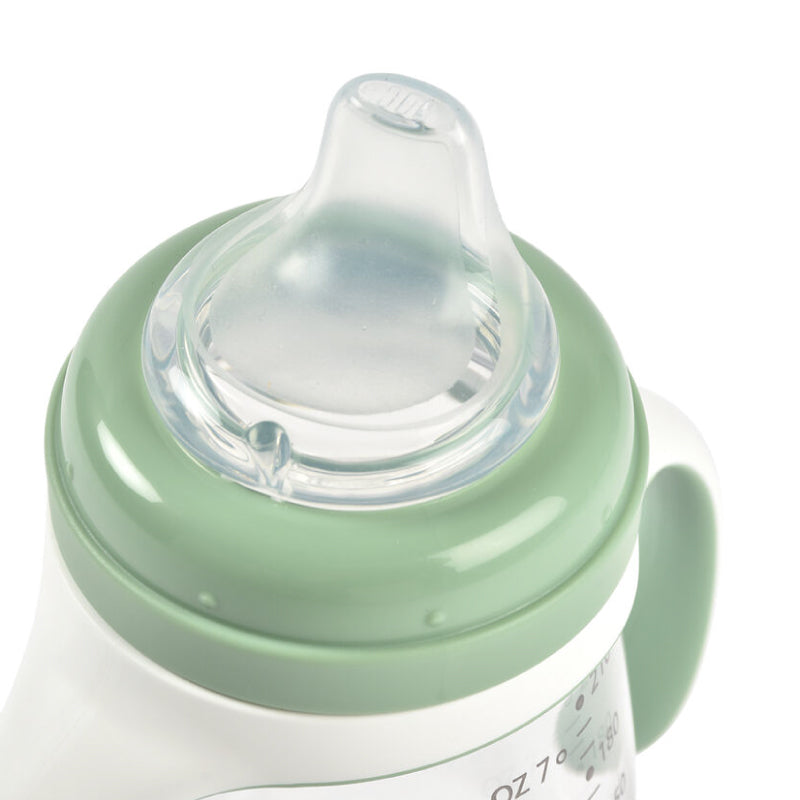 Biberon de invatare Beaba 2 in 1 din Tritan 210 ml