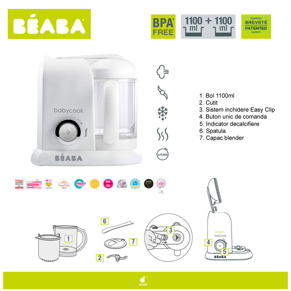 Robot Babycook Solo White Silver