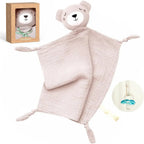 Doudou comforter bebelusi muselina 100% bumbac Lovey pentru bebeluși din bumbac de atașament Ursult Roz Momcozy