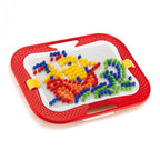 Joc mozaic Quercetti Fantacolor Design D10 – mozaic colorat pe tabla așezată în cutie