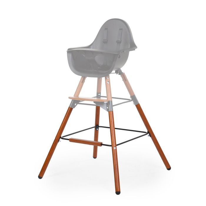 Set picioare cu suport pentru scaun de masa Childhome Evolu Nuc Negru