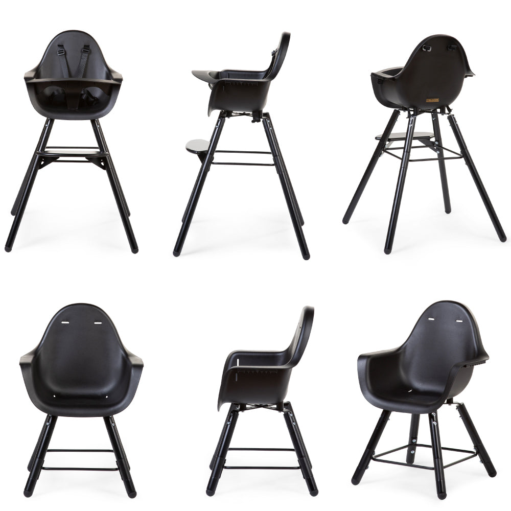Scaun de masa reglabil in inaltime Childhome Evolu 2 Negru