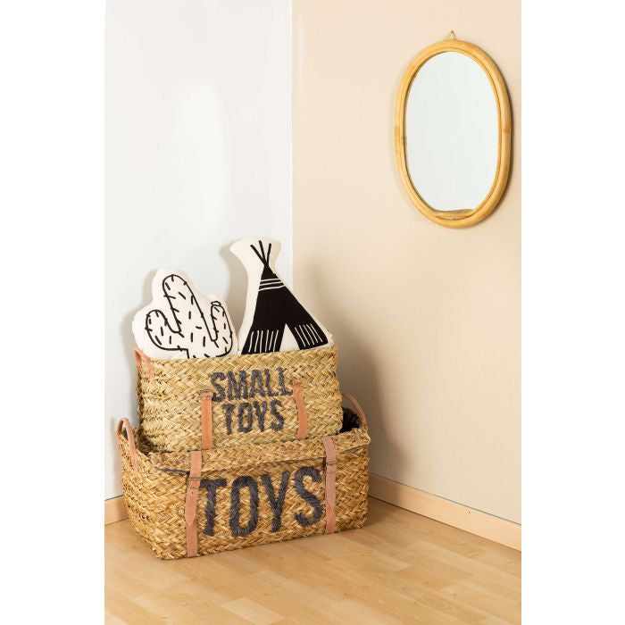 Set 2 cosuri depozitare din ratan Childhome