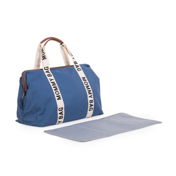 Geanta de infasat Childhome Mommy Bag Signature Indigo