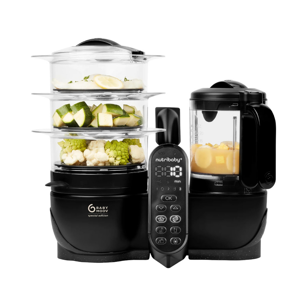 Babymoov - Robot multifunctional 5 in 1 Nutribaby (+) XL, Mineral Black
