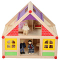Casa de papusi din lemn Marionette 11 piese cu 4 camere