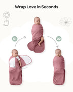 Săculeți swaddle Momcozy Bloom, imagine 2