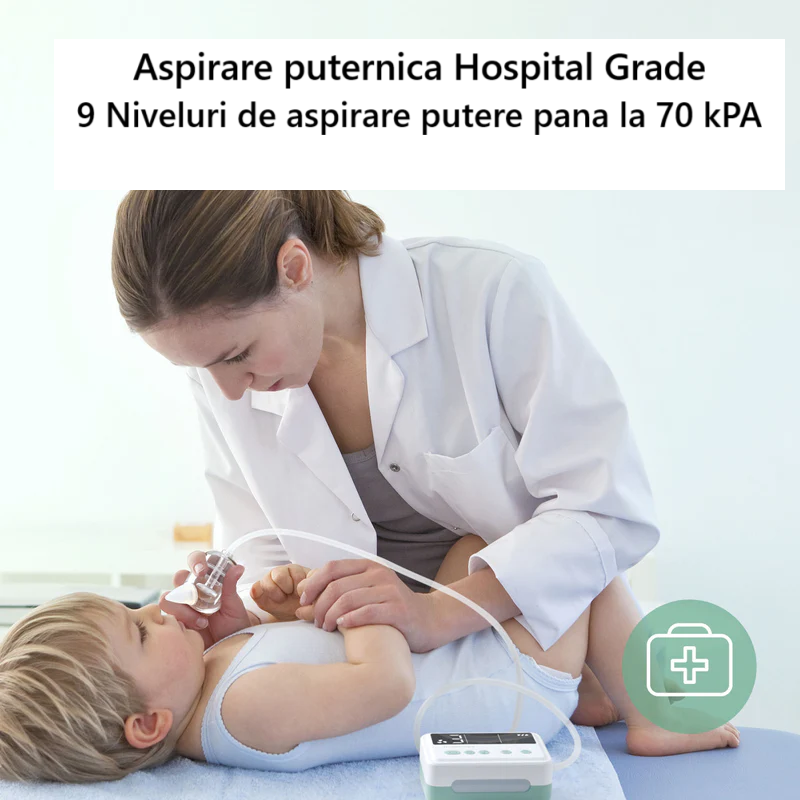 Aspirator Nazal Electric Momcozy Hospital Grade 9 Niveluri Aspiratie cu Sunete
