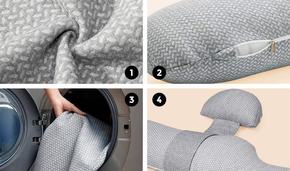 Perna pentru gravide Momcozy - forma ergonomica