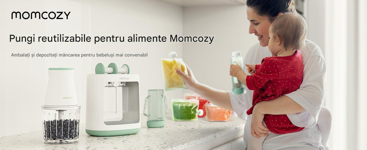 Pungi reutilizabile alimente bebelusi Momcozy