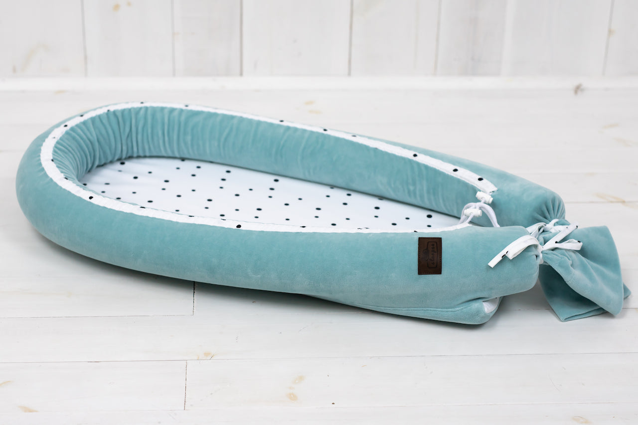 Baby Nest Velvet Premium Royal Baby Ocean Mint Sleepee