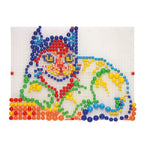 Joc mozaic Quercetti Fantacolor Modular 4 – mozaic cu pisică pe patru plăci