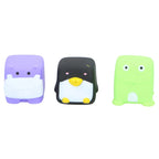 Set 3 jucarii de baie Eddy Toys Pinguin Hipopotam Broscuta cuburi din cauciuc