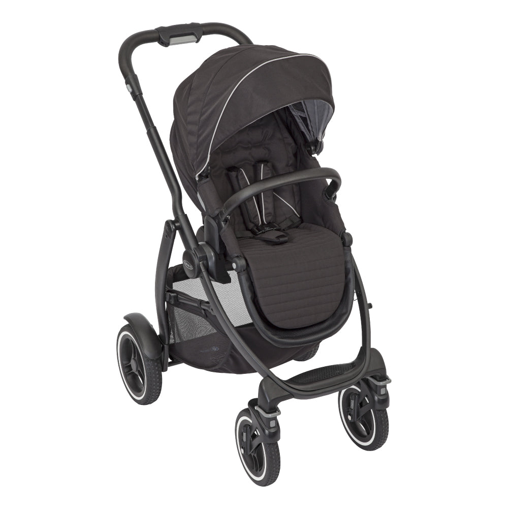 Carucior Graco Evo XT cu roti off-road si parte sport reversibila