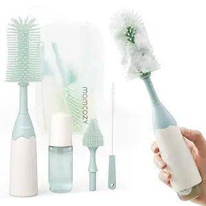 Kit perie biberoane Momcozy Push-Press