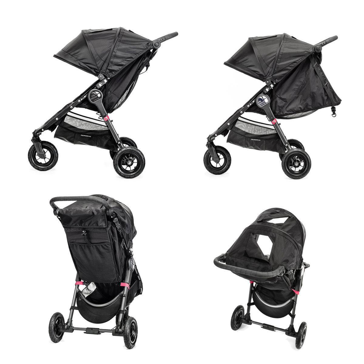 Carucior sistem 2 in 1 Baby Jogger City Mini GT Black