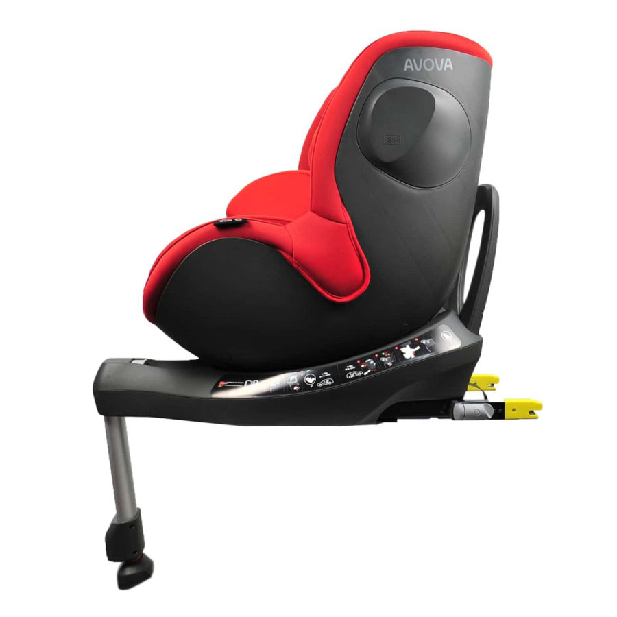 Scaun auto Avova Sperber-Fix i-Size Maple Red – profil lateral