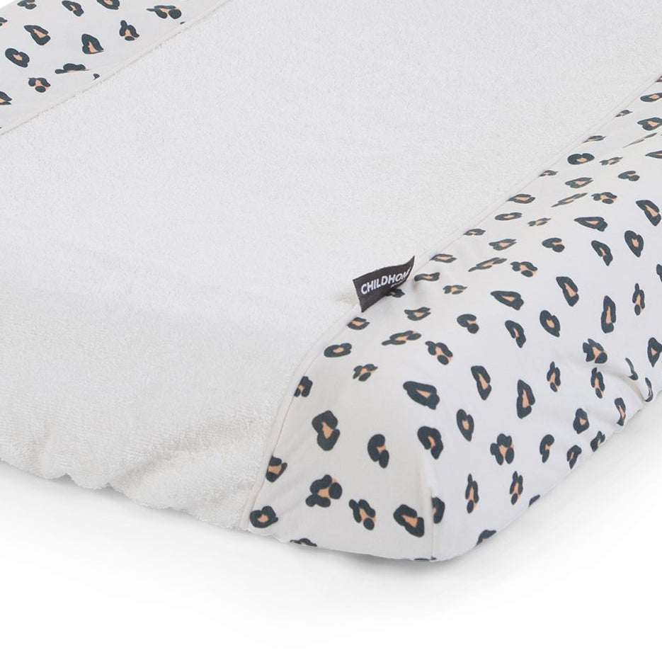 Husa saltea de infasat Childhome Jerse Frotir, Leopard