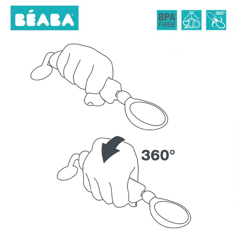 Lingurita rotativa 360 Beaba Light Mist