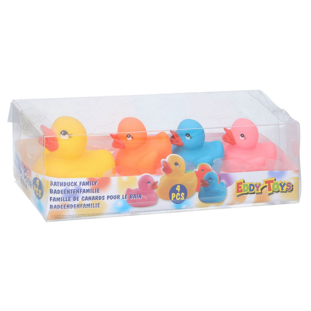 Set 4 ratuste de baie Eddy Toys din PVC in culori diferite