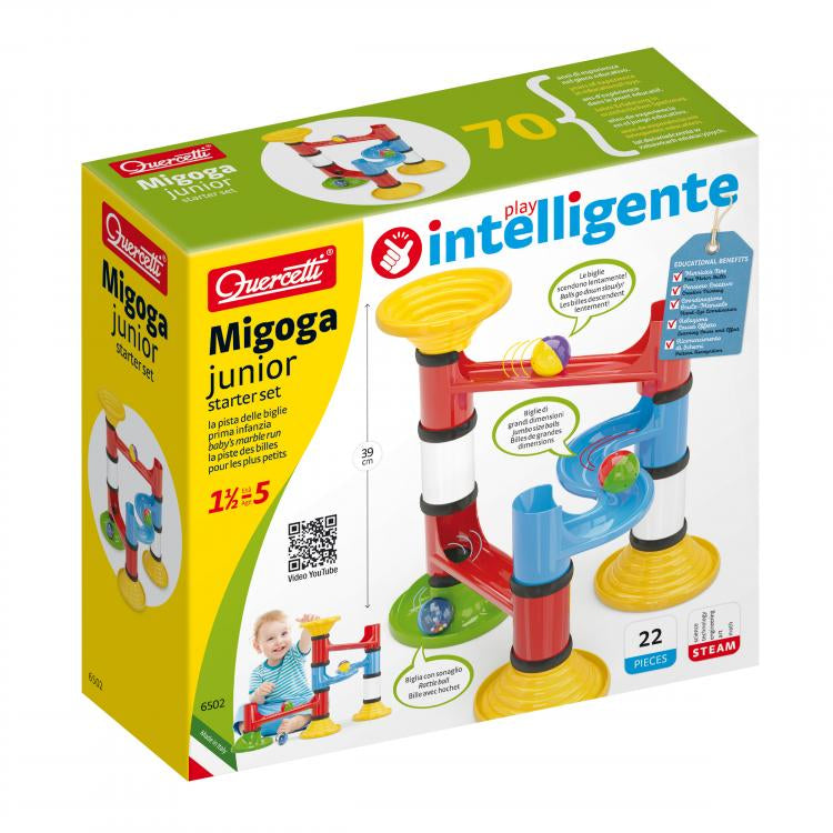 Pista cu bile Quercetti Migoga Junior Basic – cutia Migoga Junior Basic