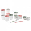 Set 12 recipiente pentru hrana Beaba Eucalyptus 2 x 90 ml, 4 x 150 ml, 6 x 250 ml