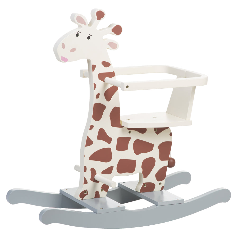 Balansoar Childhome Girafa 12-30 Luni MDF Ecru Gri Echilibru Coordonare