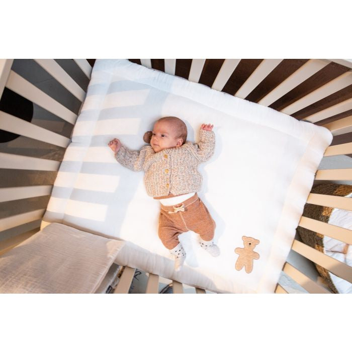 Salteluta de joaca Childhome 75x95 cm, Jerse Muselina Tedy